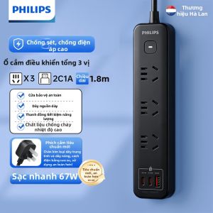 Philips | Ổ Cắm Điện Chơi Game Bảo Vệ Quá Tải