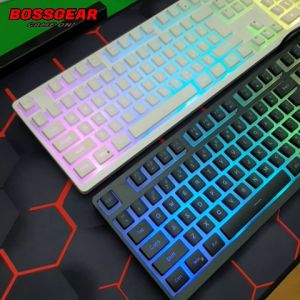 Bàn Phím Giả Cơ Gaming L200 LED RGB 6 Chế Độ LED Fullsize Keycap Pudding cực đẹp!