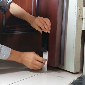 1PC Heavy Duty Flip Door Stopper No Drilling Kick Down Door Stop Self Adhesive Door Holder Keeper