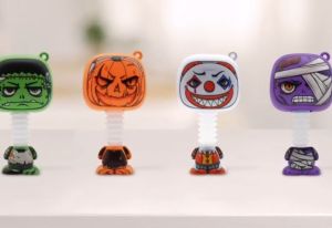 ✈️Fast Shipping✈️ Kids Glow Halloween Pop Tubes With Light Stress and Anxiety Relief Toys Party Decoration