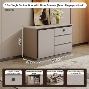 ZUNTONGGE | Lockable Vanity and Drawer Combo for Compact Bedrooms