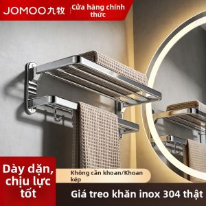 JOMOO | Giá Đỡ Khăn Inox 304 Cao Cấp Cho Phòng Tắm Không Cần Khoan
