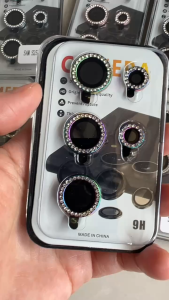 【✅SG SELLER🔥】RICHMENT Bling Diamond Camera Cover Diamond Camera Lens Glass Screen Protector for S25 ULTRA S25 S25 Plus S25PLUS Camera Lens Protector for Samsung Galaxy S25 Ultra Extra Thin Tempered Glass Camera Lens Protector Matel Ring screen protector