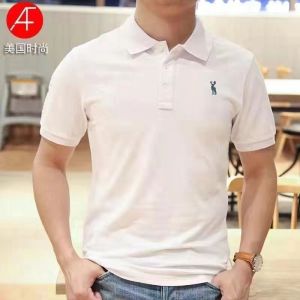 AF Short Sleeve Polo Shirt Mens Casual Large Size High End Embroidery Versatile Business Turn Collar T-Shirt Half Sleeve