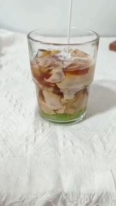 Bộ 2/1 Ly Thủy Tinh Uống Cà Phê 380ML Có Nắp Và Ống Hút Thân Dày Thân Thiện Với Môi Trường Dùng Được Cho Cà Phê Đá Trà Sữa Đồ Uống Nóng & Lạnh