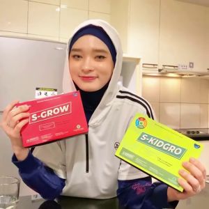 S-GROW Suplemen Susu Tinggi Kalsium Peninggi Badan Terbaik 5 Sachet
