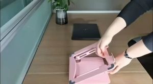 Notebook stand ขาตั้งระบายความร้อน วัสดุเหล็ก แท่นวางโน๊ตบุ๊ค พับเก็บได้ ที่วางไอแพด แท็บเล็ต ขาตั้งแล็ป รุ่น N15
