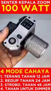 Senter Kepala ZOOM 99000 Lumen Terbaru Tahan 24-48 Jam Daya 100 Watt Baterai 4800mAh Tahan Air Dan Benturan Cas USB Tipe-C Headlamp Zoom WH-818 | Headlight LED Rechargeable | FAMOUS STAR SHOP