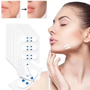 40Pcs Face Lift Tapes Invisible Face Lift Sticker Wrinkle Removal Stickers Tighten Chin Fade Fine Lines Shape V-Shaped