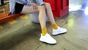 BESTPINKรองเท้าผ้าใบผู้หญิงสีขาวน้ำหนักเบา สวมใส่สบาย ระบายอากาศได้ดี กันลื่นและทนทานต่อการสึกหรอ