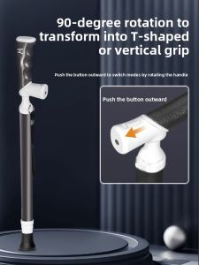 Extendable 2-in-1 Light Adjustable Height Anti-Slip Cane