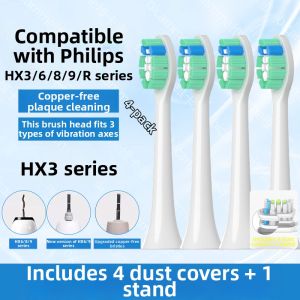 Philips HX3792 Electric Toothbrush Head Diamond 7 Series HX9043/53/63/73/93 Replacement Compatible with C-C85 for Adults