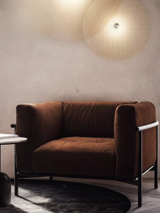 Internet Celebrity Hyundai Minimalist Armchair Hotel Lobby Club Exhibition Hall VIP Office Reception Meeting Negotiation Couch