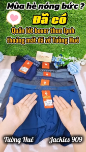 Quần Lót Dạng Đùi Boxer Jackies 909 Bản Lưng Nhỏ Thun Lạnh Thoáng Mát Co Dãn.