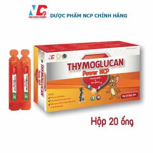 Gel uống Giảm ốm vặt cho trẻ THYMOGLUCAN Giúp bé ăn ngon ngủ tốt giảm bện đường hô hấp trên ho sổ mũi thường bị - Hộp 20 ống