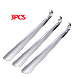 1/2pcs 42cm Extra Long Shoe Horn Stainless Steel Silver Metal Shoes Remover Shoehorn Lifter Aid Slip Shoe Pull Tool Shoespooner