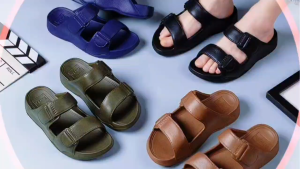 2025summernew arrivalmen sports casual outdoor breathable soft bottom slippers plaid style