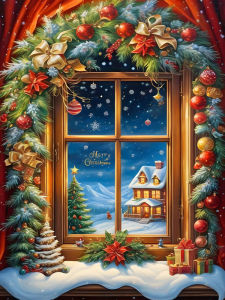 HUACAN Diamond Painting New Collection Christmas Landscape Mosaic Winter Snow House Art Wall Decoration Full Square Round Drill