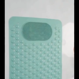 Anti‑Bacterial Mildew Resistant Non‑Slip Bath Mat Suction Cup Hollow Massage Quick Dry Kitchen Bathroom Mat