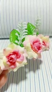 กิ๊บติดผมดอกกุหลาบ กิ๊บติดผมดอกไม้ กิ๊บติดผม ดอกไม้ติดกิ๊บ ดอกไม้ประดับผม ดอกกุหลาบ