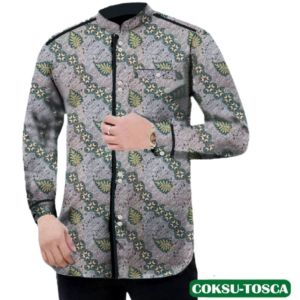 Koko Pria Baju Batik Formal Atasan Batik Muslim