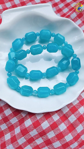 Graduation Grade Faceted Amazonite Bracelet