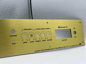 เพลทลำโพงบูลทูธ ZK-MT21 ไม่ย้ายสีดำ ช่อง5*23 วัตแบตดิจิตอล สวิตช์เปิดปิด 12 มิล Dc 11มิล พร้อมเซาะหลัง