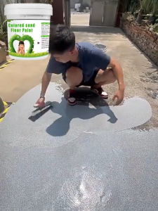 💯10000H Immersion Proof💯 Floor Paint Floor Paint For Cement 1/2/3KG Epoxy Floor Paint Slip Resistant Weatherproof Imitation Marble Floor paint Cement Floor Paint Epoxy Flooring Paint Epoxy Colored Sand Floor Paint Gravel Floor Paint Pintura Semento