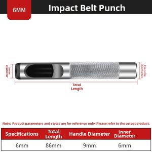HONGQISHI | Belt Puncher Leather Cardboard Punch Round Hole