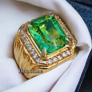 CINCIN BATU GREEN MOLDAVITE KOTAK KUALITAS SUPER