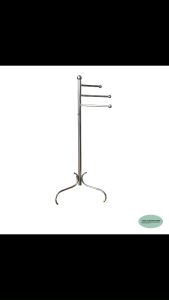 CMS ราวตากผ้าขนหนู แขวนกระเป๋า แขวนหมวก แนวตั้ง 3 ราว ความสูง 90 ซม.