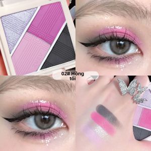 Phấn Mắt Bốn Màu ZVEV Matte Shimmer Deep Versatile Portable Pearl Flat Affordable Student Party Beginner Eyeshadow Palette