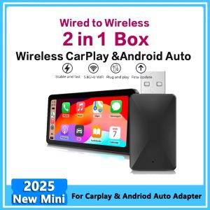 Wireless Carplay Adapter Android Auto Wireless Smart Dongle 2in1 For Volvo Benz Audi Kia Hyundai VW Mazda Cadillac MG Peugeot