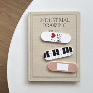 Cute Chic Piano Key I Love Me Letters Band-Aid Pattern Sliding Handheld Stand for Any Phone Case