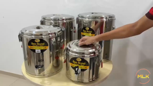 MLK Stainless Steel Double Layer Thermo Water Tea Dispenser Keep Hot & Cold