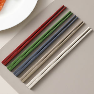 Bộ 5 Đôi Thìa Hợp Kim Kháng Khuẩn Cao Cấp Dùng Tại Nhà Chống Trượt Chống Mốc Chịu Nhiệt Độ Cao Thiết Kế Đơn Giản Họa Tiết Hoạt Hình