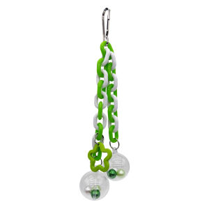 Bird Toy Hanging Cage Ball with Sweet Sound Colorful Wood Beads Balls for Lovebirds African Cockatoo Parakeet Toy