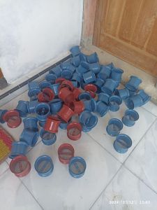 Bladu tanpa benang 24pcs tempat gulungan layangan aksesoris layangan