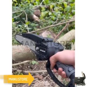 ( Hàng chính hãng bảo hành 12 tháng )Máy Cưa Xích Dùng Pin HITACHI 199V Máy Cưa Cầm Tay 2 Pin 10cell Siêu Khỏe Cưa Tất Cả Các Loại Gỗ Cưa Siêu Nhanh Tiết Kiệm Thời Gian Làm Vườn Cho Bạn