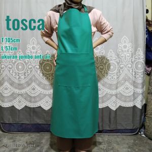 celemek apron polos jumbo anti air bahan lulit sintetis