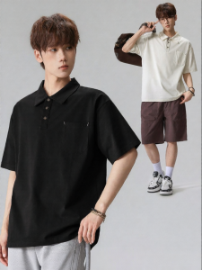 Wood soon | Retro Japanese Style Polo Shirt Short Sleeve