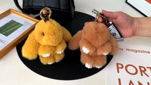 Lonslan พวงกุญแจตุ๊กตา ที่ห้อยกระเป๋า  พวงกุญแจกระต่าย พวงกุญแจน่ารักๆ จี้ห้อยกระเป๋า