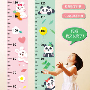 Whole Sheet Cute Cartoon Height Measurement Wall Sticker Childrens Room Nursery Decorative Painting Wall Arrangement PVC Material