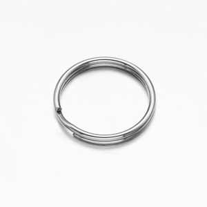 50pcs/Lot Stainless Steel 6-28mm Round Split Ring Key Chains Hoop Loop For DIY Keyring Keychain Jewelry Making Supplies Findings
