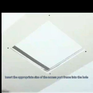 SoLoMan Aluminum alloy access port ceiling support plate inspection hole ceiling cover wall access holeWHITE MANHOLE COVER NEW MODEL MACDESIGN