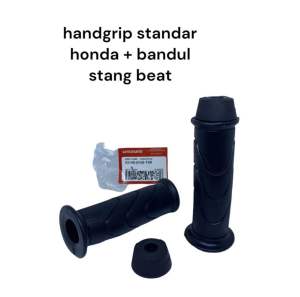 Handgrip Standar Motor Honda + Bandul Stang Beat Universal Semua Jenis Motor Bisa Paket Set Handgrip Standar + Jalu Stang Honda Beat Universal Paket Set Untuk Motor Honda Beat Karbu Beat Fi Vario Pcx Beat Pop Adv Crf Sonic