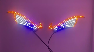 ĐÈN LED TRANG TRÍ Ô TÔ MẮT TO CÁ TÍNH. MAGIC EYE CAR LED CAZILAN nhiều màu sắc cổng USB