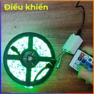 Dây đèn trang trí 16 triệu màu dài 5m có điều khiển chế độ nhấp nháy