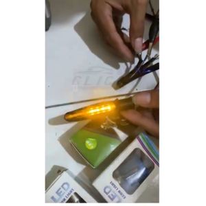 Lampu LED Sein Running Mode Moge Senja / Sen 2 Warna Senja Sein Lidi Running Waterproof Universal