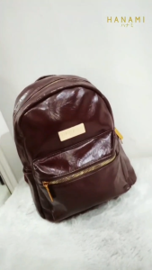 HANAMI Tas Ransel Wanita Kanea Cantik Kulit Korea Merah TA1097R1 Kekinian Terbaru Fashion